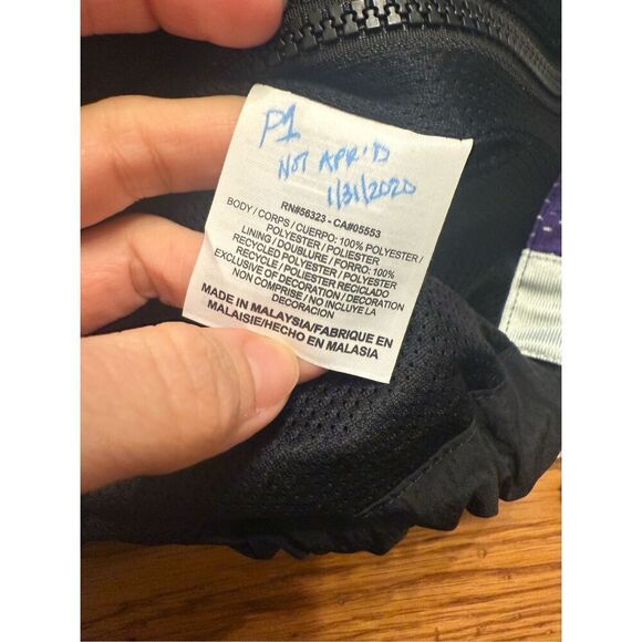 Nike Black NBA LA Lakers 1/2 Zip Lightweight Sports Windbreaker Jacket Small - Picture 5 of 6